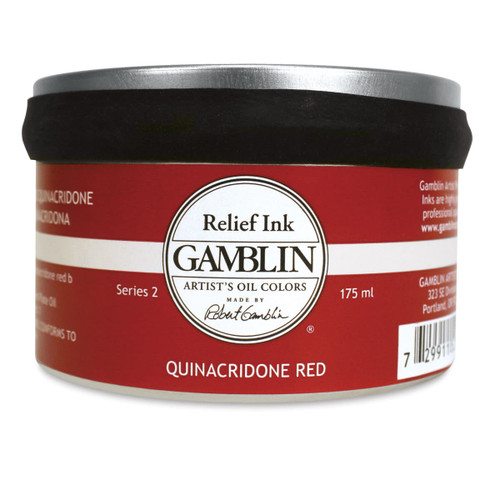 Gamblin Relief Ink 175 ml Quinacridone Red - (1000076155)