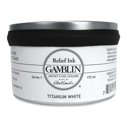 Gamblin Relief Ink 175 ml Titanium White - (1000076158)