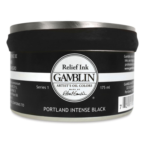 Gamblin Relief Ink 175 ml Portland Black - (1000076150)