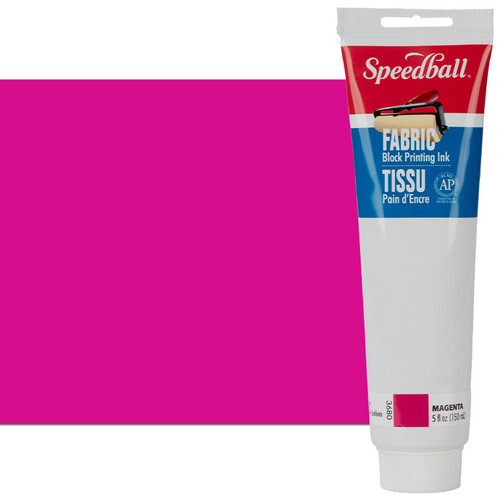 Speedball 5 oz. Fabric Block Print Ink Magenta - (200034601) Speedball 5 oz. Fabric Block Print Ink Magenta - (200034601)