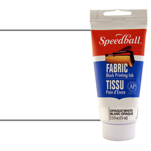 Speedball Fabric Block Printing Ink 2.5 oz. Opaque White - (200014363) Speedball Fabric Block Printing Ink 2.5 oz. Opaque White - (200014363)