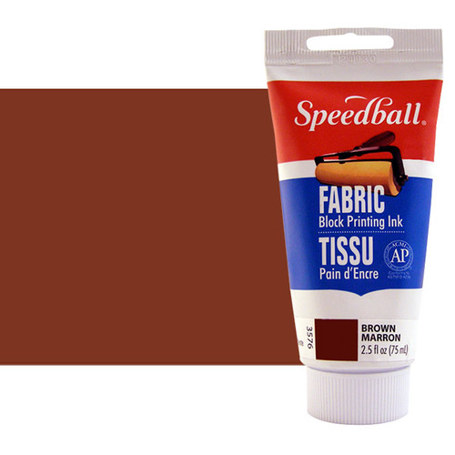 Speedball Fabric Block Printing Ink 2.5 oz. Brown - (200014358) Speedball Fabric Block Printing Ink 2.5 oz. Brown - (200014358)