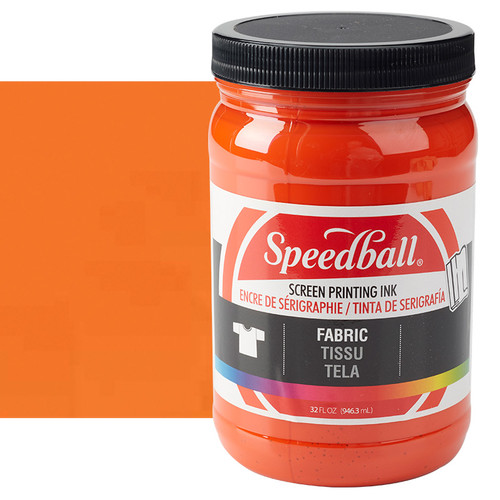 Speedball Fabric Screen Printing Ink Orange 32 oz. - (66489) Speedball Fabric Screen Printing Ink Orange 32 oz. - (66489)