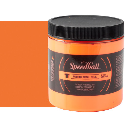 Speedball Fabric Screen Printing Ink Fluorescent Orange 8 oz. - (200018275) Speedball Fabric Screen Printing Ink Fluorescent Orange 8 oz. - (200018275)