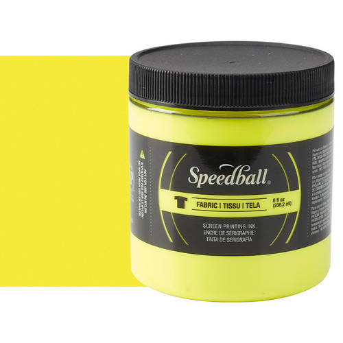 Speedball Fabric Screen Printing Ink Fluorescent Yellow 8 oz. - (200018269) Speedball Fabric Screen Printing Ink Fluorescent Yellow 8 oz. - (200018269)