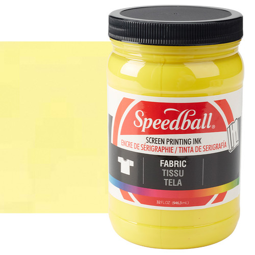 Speedball Fabric Screen Printing Ink Yellow 32 oz. - (66486) Speedball Fabric Screen Printing Ink Yellow 32 oz. - (66486)