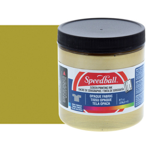 Speedball Opaque Fabric Screen Printing Ink Gold 8 oz. - (70416) Speedball Opaque Fabric Screen Printing Ink Gold 8 oz. - (70416)