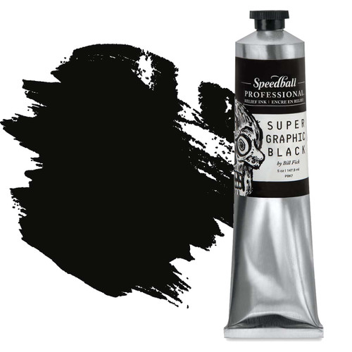 Speedball Pro Relief Ink 5 oz. Supergraphic Black - (200035440) Speedball Pro Relief Ink 5 oz. Supergraphic Black - (200035440)