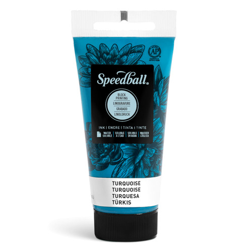 Speedball Water-Soluble Block Printing Ink 1.25 oz. Turquoise - (100050417) Speedball Water-Soluble Block Printing Ink 1.25 oz. Turquoise - (100050417)