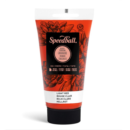 Speedball Water-Soluble Block Printing Ink 2.5 oz. Light Red - (1000034405) Speedball Water-Soluble Block Printing Ink 2.5 oz. Light Red - (1000034405)