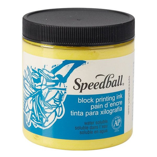 Speedball Water-Soluble Block Printing Ink 8 oz. Yellow - (66541) Speedball Water-Soluble Block Printing Ink 8 oz. Yellow - (66541)