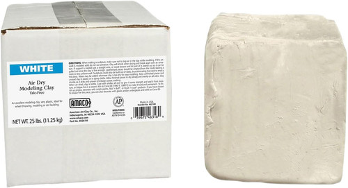 Amaco Air Dry Terracotta Clay 25lb White - (1000006353) Amaco Air Dry Terracotta Clay 25lb White - (1000006353)