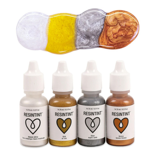 ArtResin Resin-Tint 1/2 oz. Set of 4 Metallic Colors
