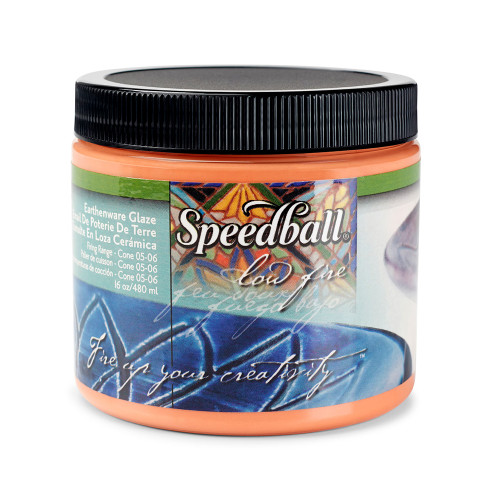 Speedball Earthenware Glaze Orange 1 Pint - (75655)