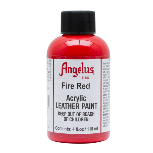 Angelus Leather Paint 4 oz. Fire Red - (1000083884)