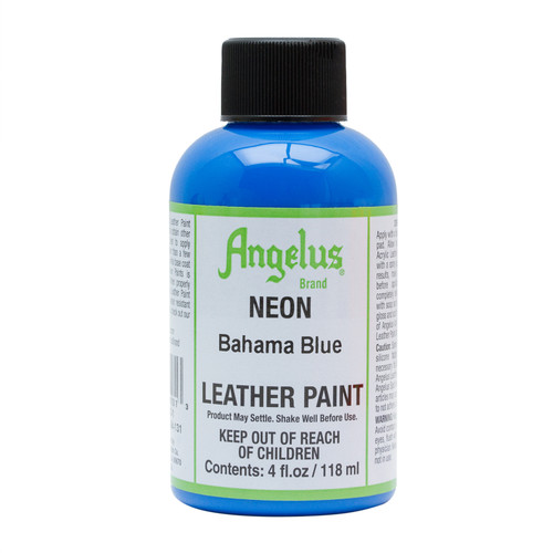 Angelus Neon Paint 4 oz. Bahama Blue - (1000083924)