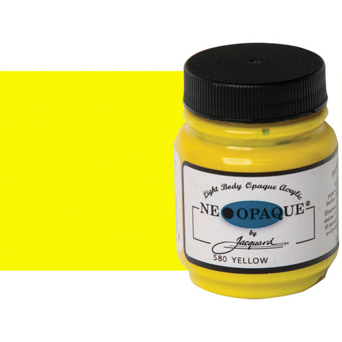 Jacquard Neopaque Fabric Color Yellow 2.25 oz. Jar - (59895)