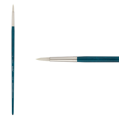 Berlin Synthetic Long Handle Brush Series 1018R Size 8 Round - (89901)