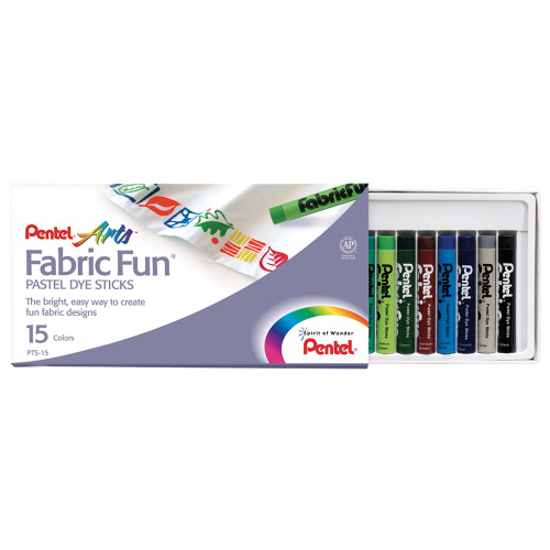 Pentel Fabric Fun 15 Set Dye Sticks