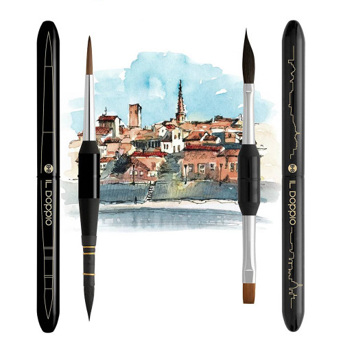 Borciani Bonazzi Il Doppio Travel Brushes Borciani Bonazzi Il Doppio Travel Brushes