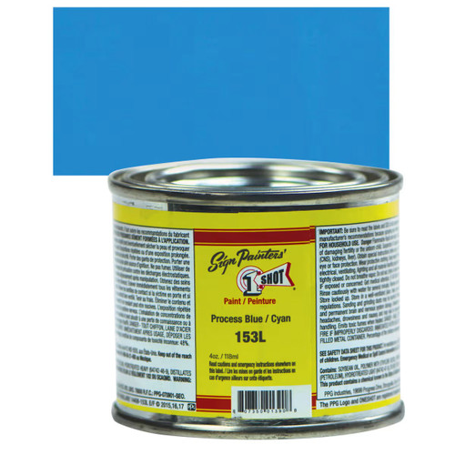 1SHOT Lettering Enamel 4oz Process Blue - (1000019829)