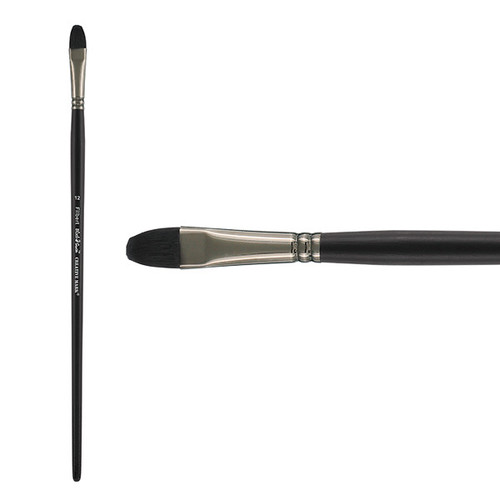 Black Swan Long Handle Filbert Brush Size 12 - (87695)