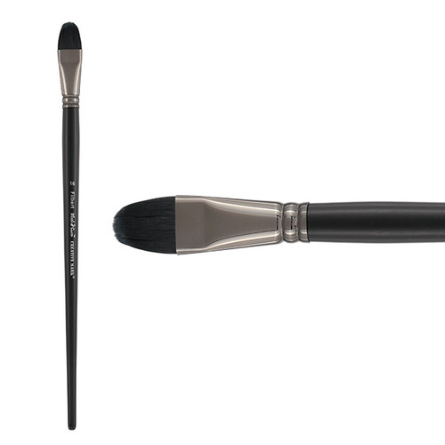 Black Swan Long Handle Filbert Brush Size 16 - (87697)