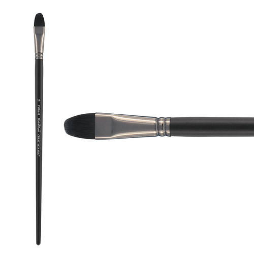 Black Swan Long Handle Filbert Brush Size 14 - (87696)