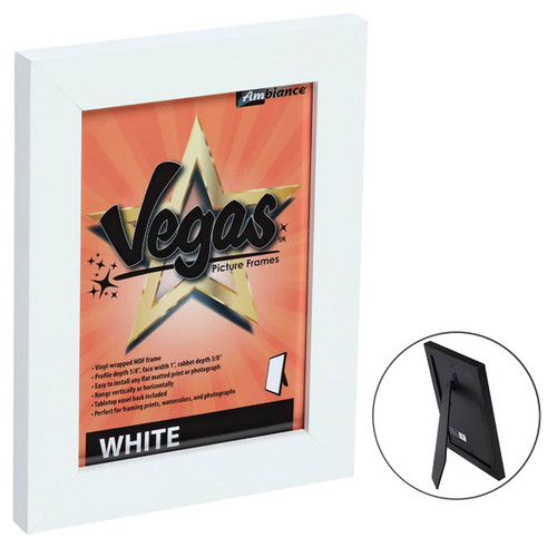 Ambiance Vegas Frame 8"x10" White with Easel Back - (92481)