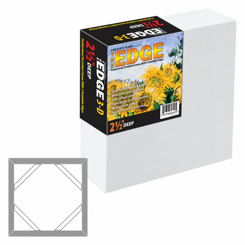 The Edge All Media Cotton 2-1/2" Deep Stretched Canvas 60"x60" - (89470) *Oversized Product: Additional fee will apply if delivered