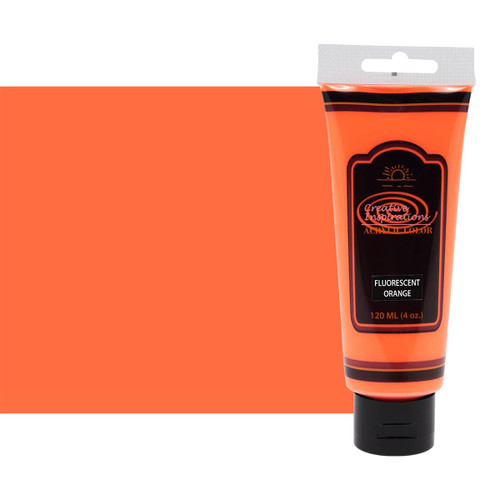 Creative Inspirations Acrylic 120ml Fluorescent Orange - (92758)