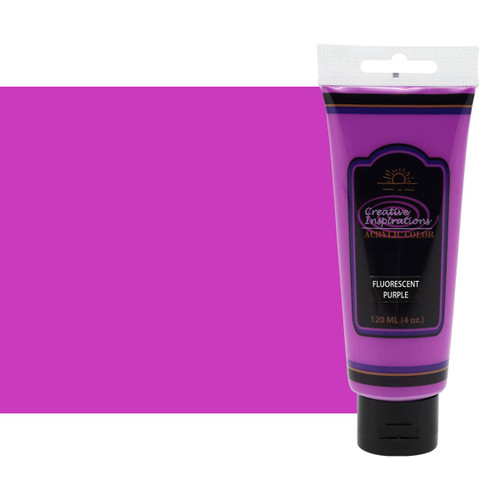 Creative Inspirations Acrylic 120ml Fluorescent Purple - (92759)