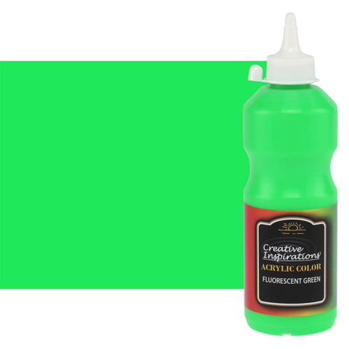 Creative Inspirations Acrylic 500ml Fluorescent Green - (92763)