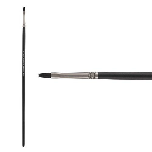 Black Swan Long Handle Flat Brush Size 4 - (87679)