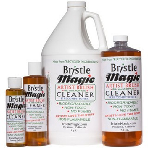 Bristle Magic Artist Brush Cleaner & Conditioner 32 oz. Bottle - (200011267) Bristle Magic Artist Brush Cleaner & Conditioner 32 oz. Bottle - (200011267)