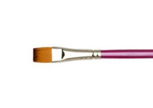 Creative Inspirations Dura-Handle Long Handle Flat Brush Size 1/2 in. - (87613) Creative Inspirations Dura-Handle Long Handle Flat Brush Size 1/2 in. - (87613)
