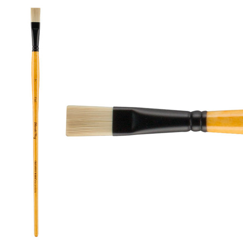 Mimik Hog Synthetic Bristle Brush Flat Size 7 - (88962)