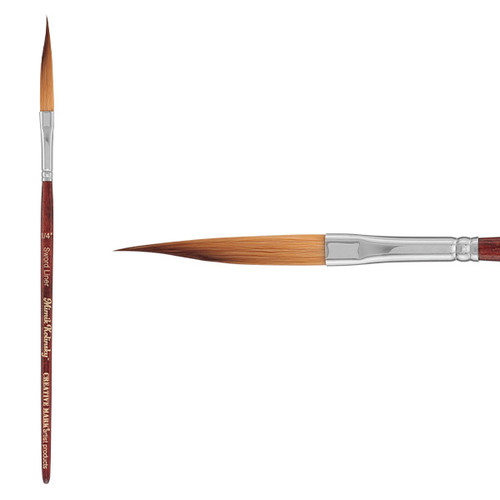 Mimik Synthetic Kolinsky Brush Short Handle 1/4 in. Sword Liner - (90107)