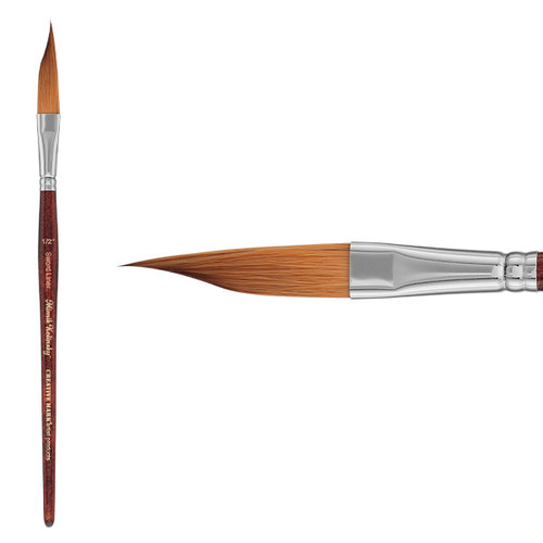 Mimik Synthetic Kolinsky Brush Short Handle 1/2 in. Sword Liner - (90108)