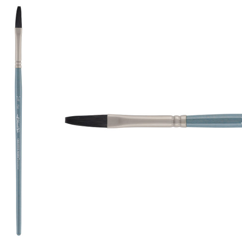 Mimik Synthetic Squirrel Short Handle Flat Wash Brush 1/4 in. - (87243)