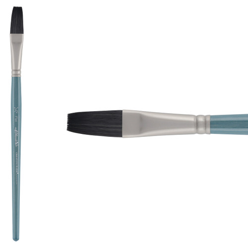 Mimik Synthetic Squirrel Short Handle Flat Wash Brush 1/2 in. - (87244)