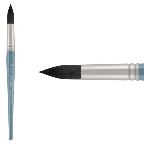 Mimik Synthetic Squirrel Short Handle Round Brush Size 26 - (87241)