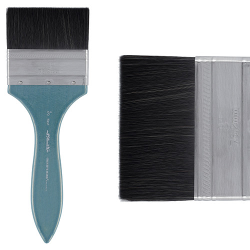 Mimik Synthetic Squirrel Short Handle Washmate Brush 3 in. - (87249)