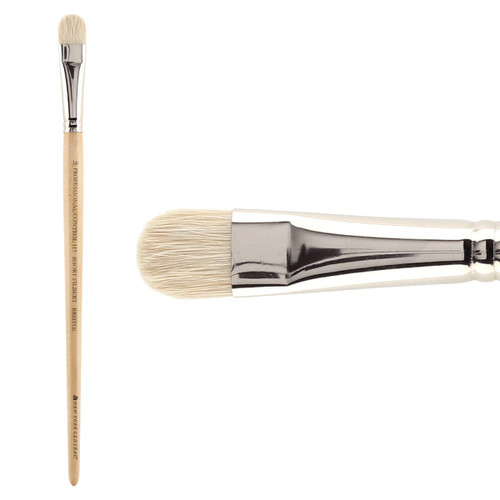 New York Central Control Bristle Series 117 Short Filbert Brush Size 10 - (89265)