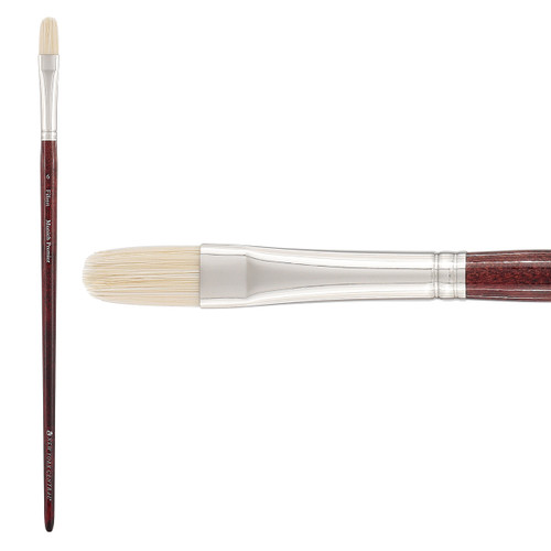 New York Central Munich Premier Long Handled Filbert Brush Size 6 - (89611)