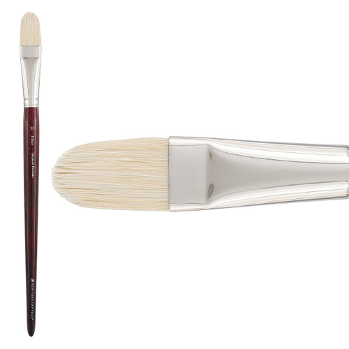 New York Central Munich Premier Long Handled Filbert Brush Size 12 - (89614)