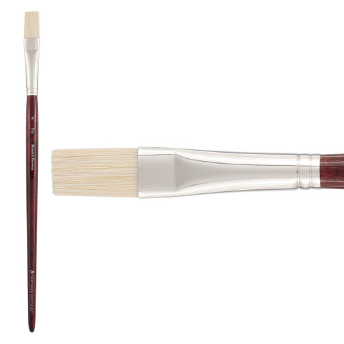 New York Central Munich Premier Long Handled Flat Brush Size 8 - (89603)