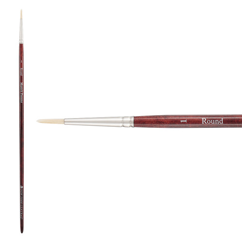 New York Central Munich Premier Long Handled Round Brush Size 1 - (89580)