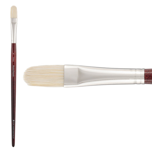 New York Central Munich Premier Long Handled Filbert Brush Size 8 - (89612)