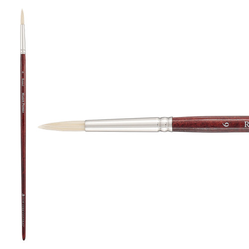 New York Central Munich Premier Long Handled Round Brush Size 6 - (89584)